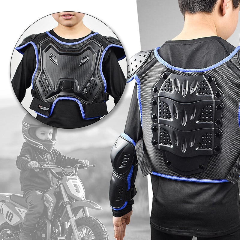 CHCYCLE Kids Dirt Bike Gear Motorcycle Armor Suit Chest Protector with Knee Pads Elbow Pads for Youth Mountain Biking Cycling Skating - Image 2